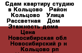 Сдам квартиру-студию в Кольцово › Район ­ Кольцово › Улица ­ Рассветная › Дом ­ 6 › Этажность дома ­ 9 › Цена ­ 11 000 - Новосибирская обл., Новосибирский р-н, Кольцово рп Недвижимость » Квартиры аренда   